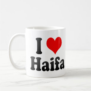 Caneca De Café Eu amo Haifa, Israel
