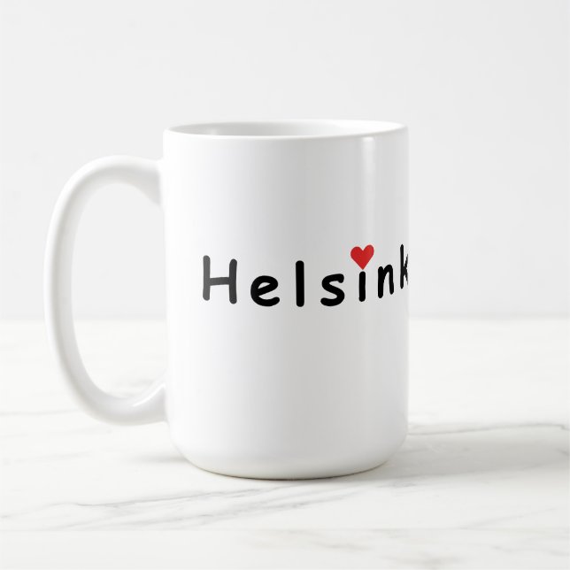 Caneca De Café Eu amo Helsinki (Esquerda)