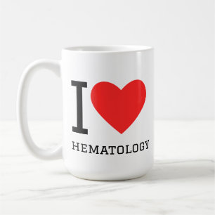 Caneca De Café Eu amo hematologia
