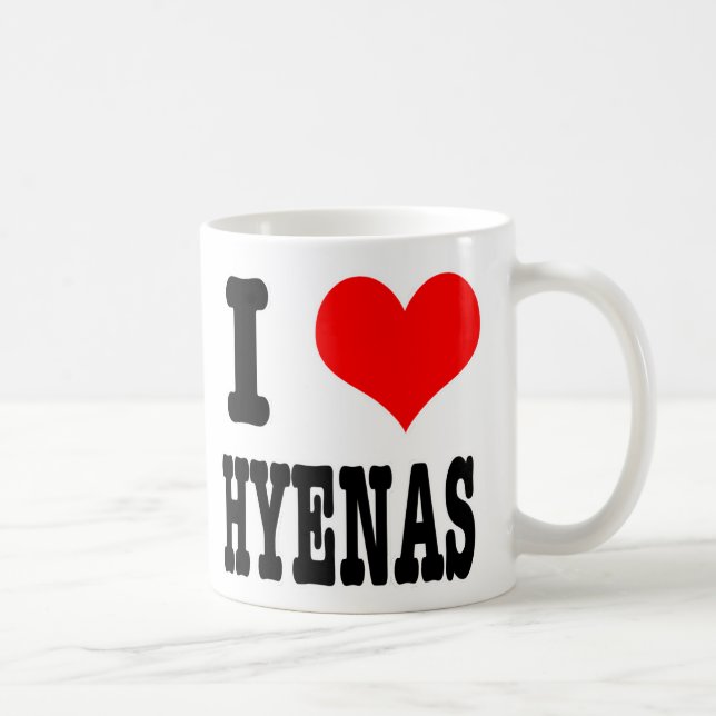 CANECA DE CAFÉ EU AMO HIENAS (Direita)