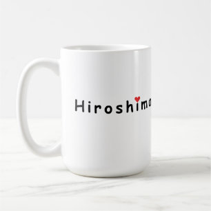 Caneca De Café Eu amo Hiroshima