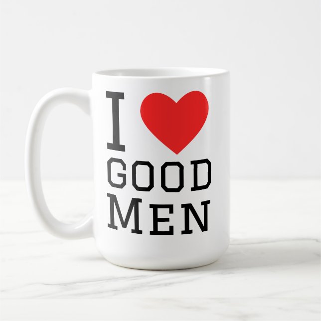 Caneca De Café Eu amo homens bons (Esquerda)