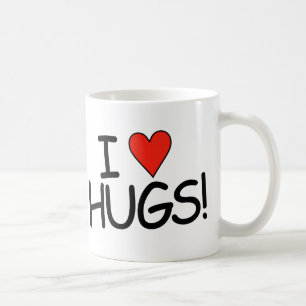 Caneca De Café Eu amo Hugs Mug
