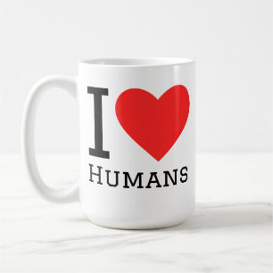 Caneca De Café Eu amo humanos