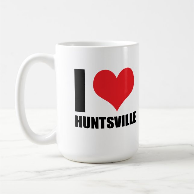 Caneca De Café Eu amo Huntsville (Esquerda)