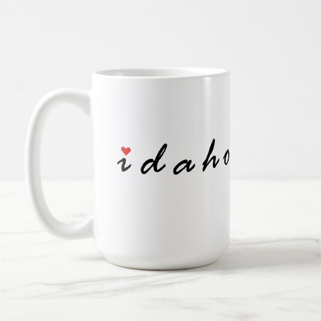 Caneca De Café Eu amo Idaho (Esquerda)