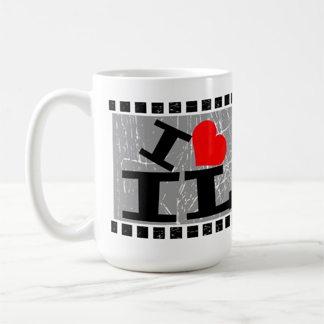 Caneca De Café Eu amo Illinois - Mugs (Esquerda)