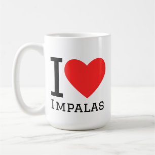 Caneca De Café Eu amo impalas