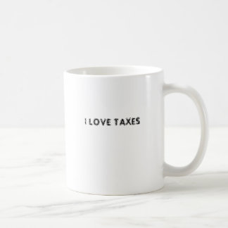 CANECA DE CAFÉ EU AMO IMPOSTOS
