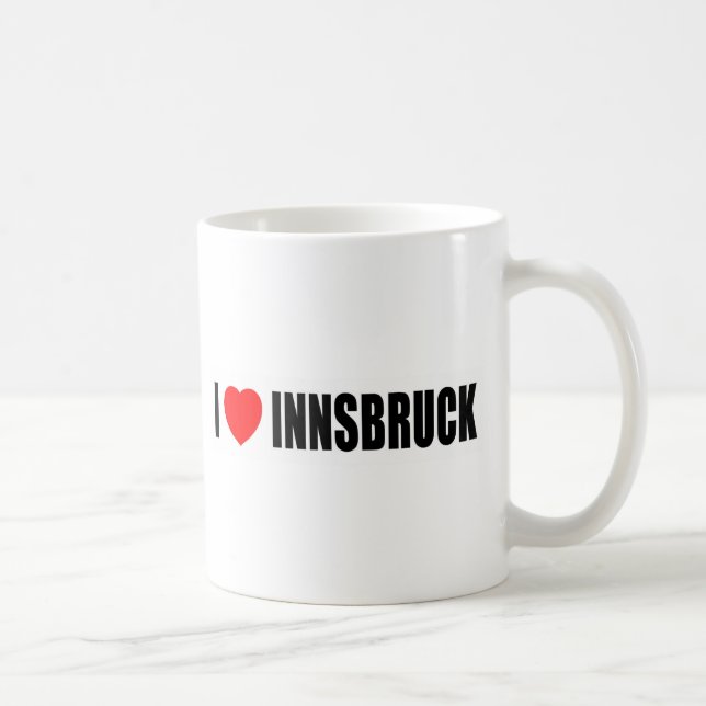 Caneca De Café Eu amo Innsbruck (Direita)