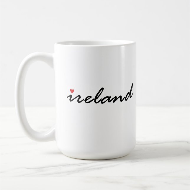 Caneca De Café Eu amo irlandês (Esquerda)