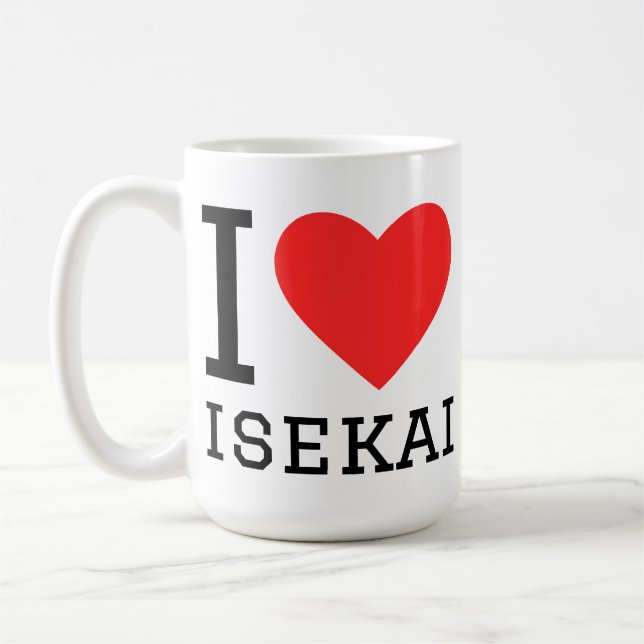 Caneca De Café Eu amo isekai  (Esquerda)
