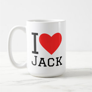 Caneca De Café Eu amo jack