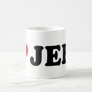 CANECA DE CAFÉ EU AMO JEFF