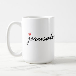 Caneca De Café Eu amo Jerusalém Israel