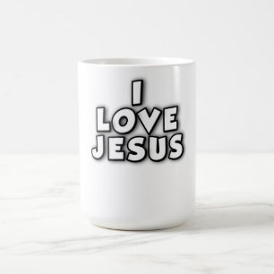 Caneca De Café Eu Amo Jesus