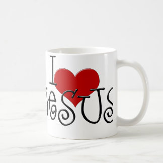 Caneca de Café Eu Amo Jesus