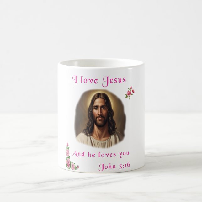 Caneca De Café Eu amo Jesus (Centro)