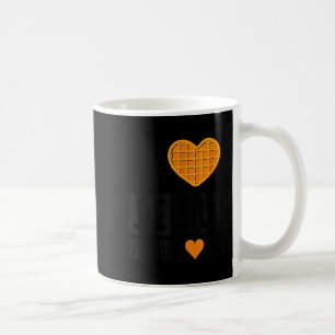 Caneca De Café Eu Amo Jesus Coração de Waffle Jesus Te Ama Brinca