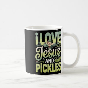 Caneca De Café Eu Amo Jesus E Picles