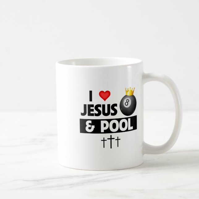 Caneca De Café Eu Amo Jesus E Piscina Pau 8 Ll Bolsas (Direita)