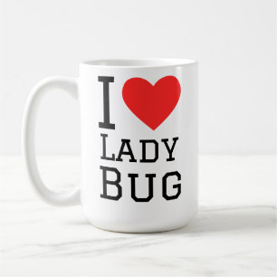 Caneca De Café Eu amo joaninha