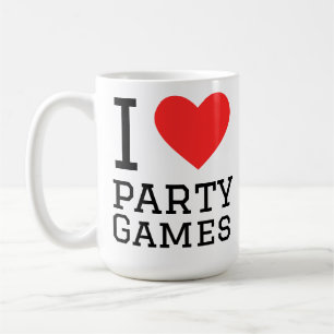 Caneca De Café Eu amo jogos de festa