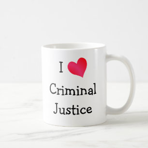 Caneca De Café Eu Amo Justiça Criminal