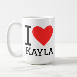 Caneca De Café Eu amo Kayla