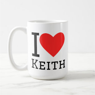 Caneca De Café Eu amo Keith