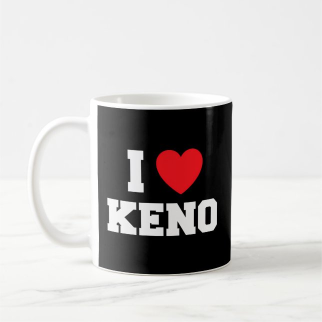 Caneca De Café Eu Amo Keno (Esquerda)