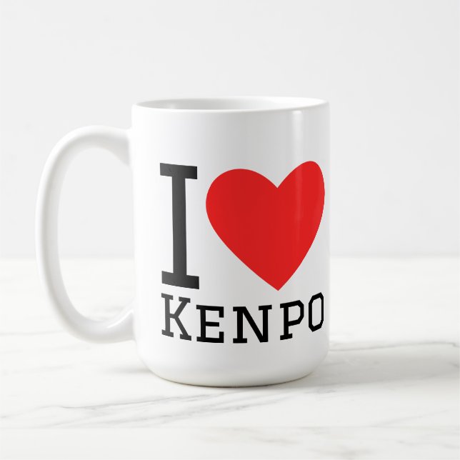 Caneca De Café Eu amo kenpo (Esquerda)