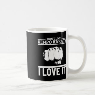 Caneca De Café Eu Amo Kenpo Caratê Engraçado Orgulhoso Kenpo Amer