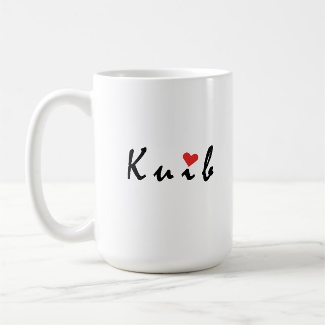 Caneca De Café Eu amo Kiev (Esquerda)