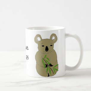 Caneca De Café Eu Amo Koala Bears