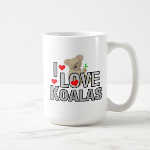 Caneca De Café Eu Amo Koalas Caffee Mug