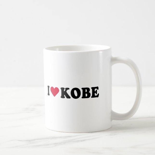 CANECA DE CAFÉ EU AMO KOBE (Direita)