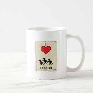 Caneca De Café Eu amo Kobolds
