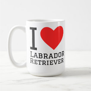 Caneca De Café Eu amo labrador retriever