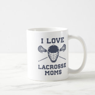 Caneca De Café Eu Amo Lacrosse Mães Funny Lax