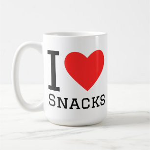 Caneca De Café Eu amo lanches