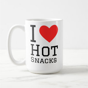 Caneca De Café Eu amo lanches quentes