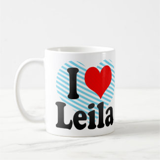 Caneca De Café Eu amo Leila