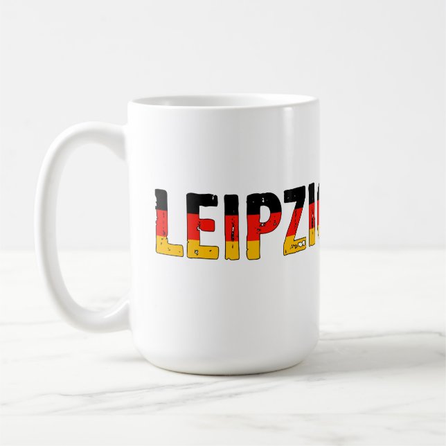Caneca De Café Eu amo Leipzig (Esquerda)