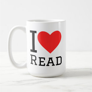 Caneca De Café eu amo ler