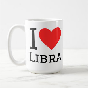 Caneca De Café Eu amo libra