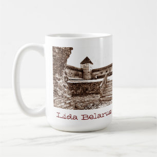 Caneca De Café Eu Amo Lida Belarus Architecture Castle Sketch