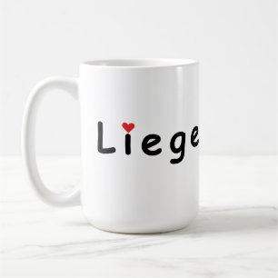 Caneca De Café Eu amo Liege