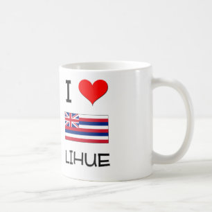 Caneca De Café Eu amo LIHUE Havaí