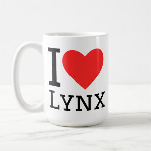 Caneca De Café Eu amo lince